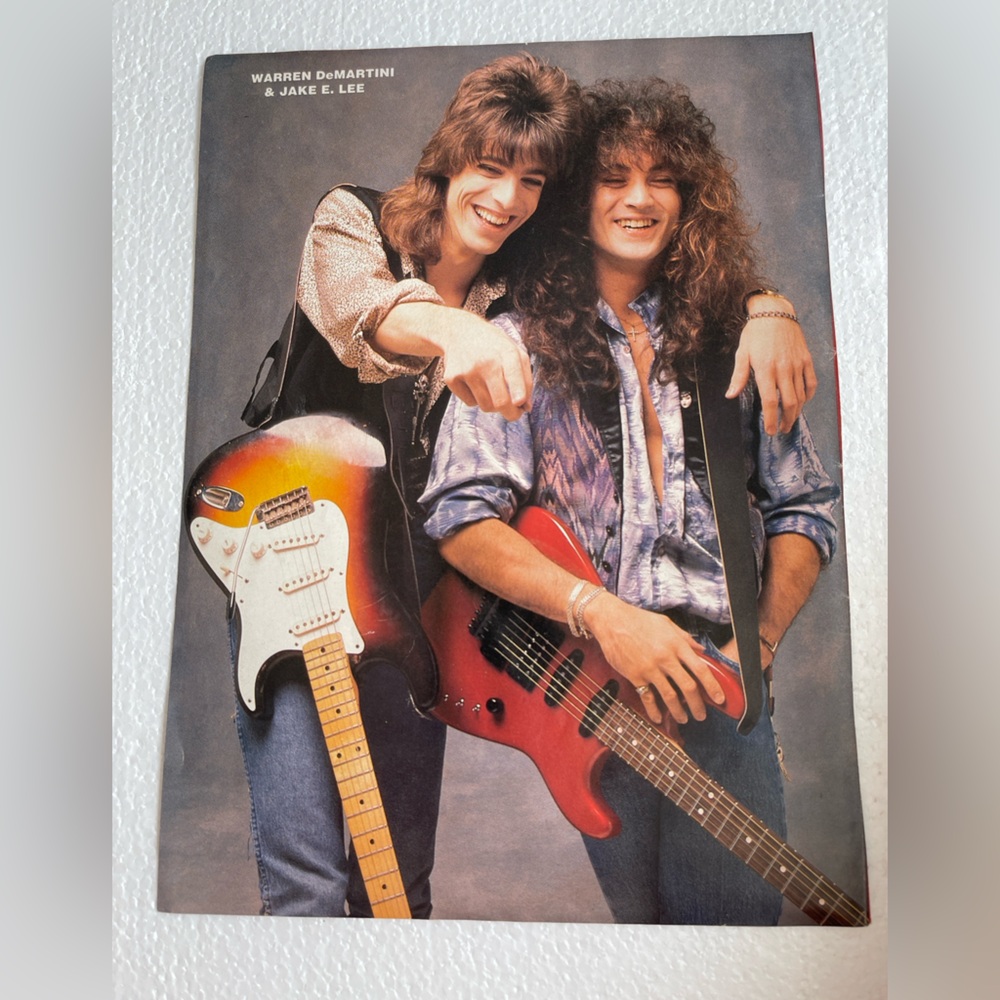 Vintage Rock Pinup with Warren DeMartini and Jake E Lee